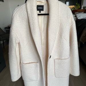 White Express Pea Coat Size XS